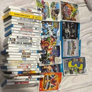 38 Nintendo Wii and Wii U Video Game lot.